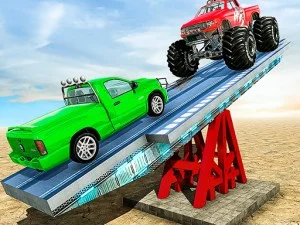 SeeSaw Ramp Car Balance Driving Challenge